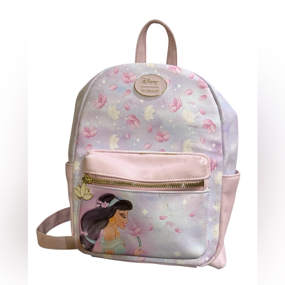 DIsney Her Universe Jasmin from Aladdin lotus flower mini backpack